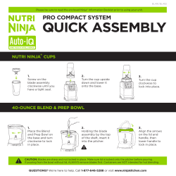 quick assembly - Ninja Kitchen