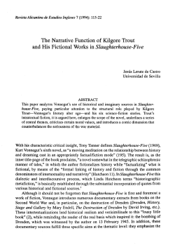The Narrative Function of Kilgore Trout and His Fictional