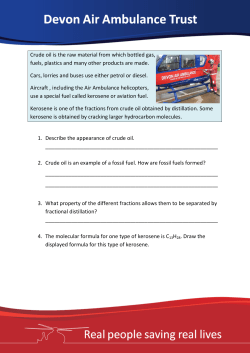 Crude oil is the raw material from which bottled gas, fuels, plastics