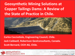 Geosynthetic Mining Solutions at Copper Tailings Dams