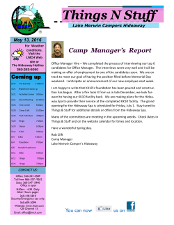 - Lake Merwin Campers Hideaway