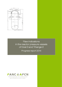 Flaw indications in the reactor pressure vessels of Doel 3 and