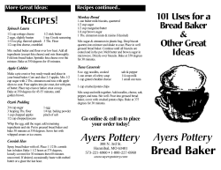 Bread Baker - Ayers Pottery