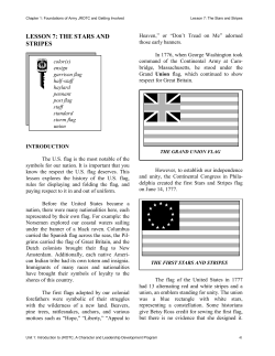 THE STARS AND STRIPES Text - stjohns