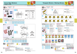 Arrow Sign Stickers Triangular Stickers / Marking Stickers
