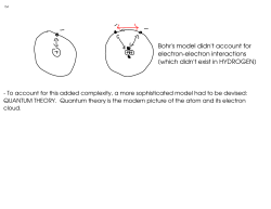 Bohr`s model didn`t account for electron