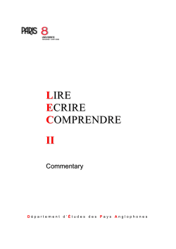 lire ecrire comprendre ii - DEPA