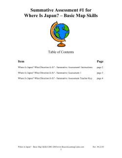 Summative Assessment 1