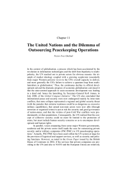 The United Nations and the Dilemma of Outsourcing