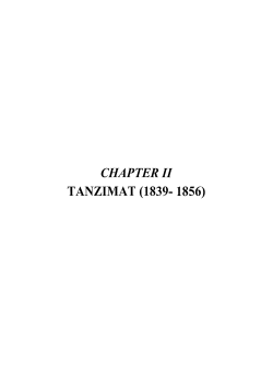 chapter ii tanzimat (1839- 1856)