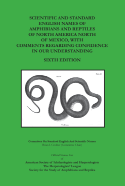 6th Ed (2008) - Society for the Study of Amphibians and Reptiles
