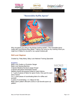 Reversible Ruffle Apron