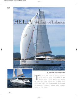 sailing the Helia 44