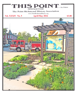 April/May, 2016 - Point Richmond History Association