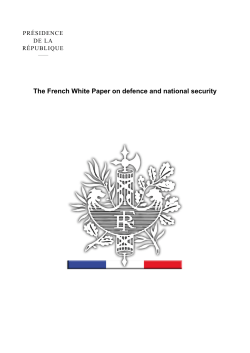 The French White Paper on defence and national security