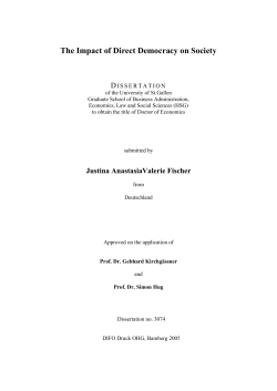 The Impact of Direct Democracy on Society