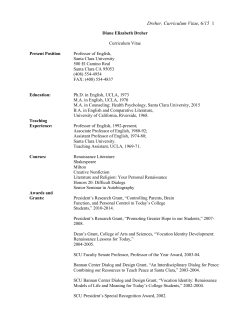 CV - Santa Clara University