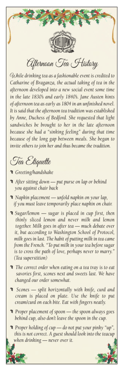 Afternoon Tea History Tea Etiquette