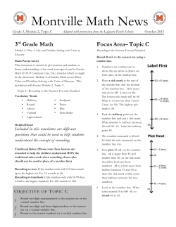 Topic C - Montville Public Schools