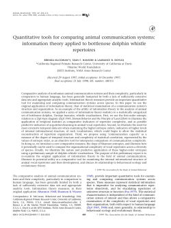 Quantitative tools for comparing animal communication systems