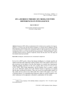 on a dubious theory of cross-country differences in intelligence