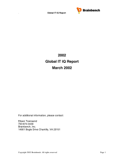 Global IT IQ Report