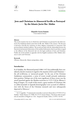 Jews and Christians in Almoravid Seville as Portrayed