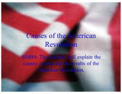 American Revolution - Effingham County Schools
