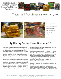 Newsletter Spring 2012 - Heidrick Ag History Center
