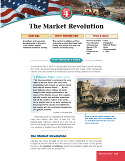The Market Revolution