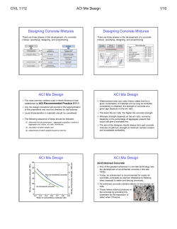 ACI Mix Design