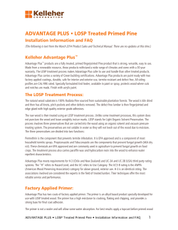 ADVANTAGE PLUS &bull; LOSP Treated Primed Pine