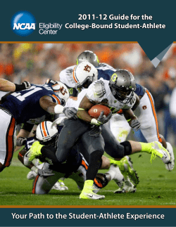 Guide for the College-Bound Student-Athlete