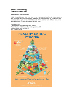 Nutrition and Hydration Facts