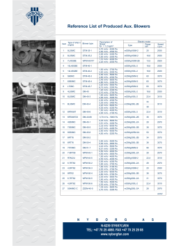 Auxiliary Blowers