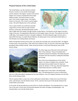 Physical Features of the United States