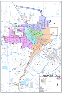 3 4 5 2 1 CITY OF HARLINGEN SINGLE MEMBER DISTRICT MAP