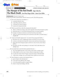 The Masque of the Red Death Edgar Allan Poe