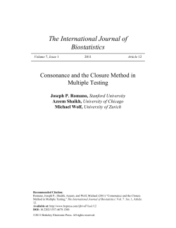 consonant procedure - University of Chicago