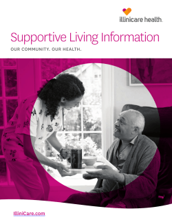 Supportive Living Facility Waiver Handbook