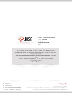 Redalyc.Initial body composition and sex affects to the velocity of