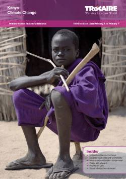 Exploring Climate Change and Water Resources in Kenya