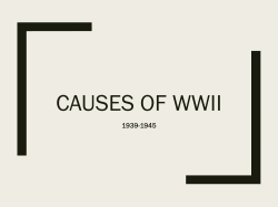 Cause of WWII