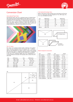 Conversion Chart