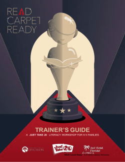 Trainer`s Guide - Florida Department Of Education