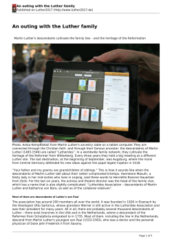 An outing with the Luther family