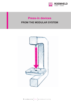 Press-in devices - ROEMHELD Gruppe