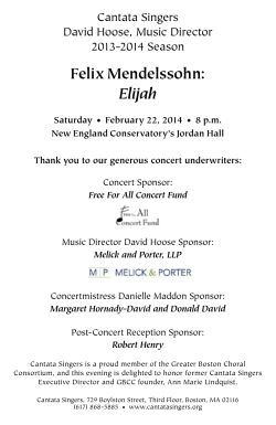 Felix Mendelssohn: Elijah