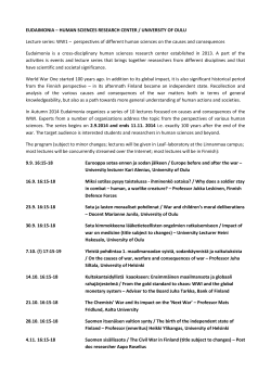 EUDAIMONIA &ndash; HUMAN SCIENCES RESEARCH CENTER