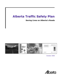 Alberta Traffic Safety Plan - Alberta Transportation